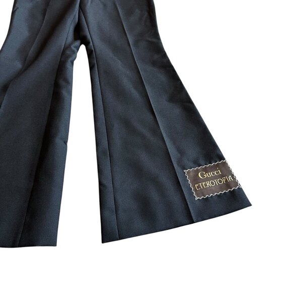 Gucci Eterotopia Collection Wool Wide Leg Pants Trousers Slacks Size 36 IT XS 0 - Picture 5 of 15